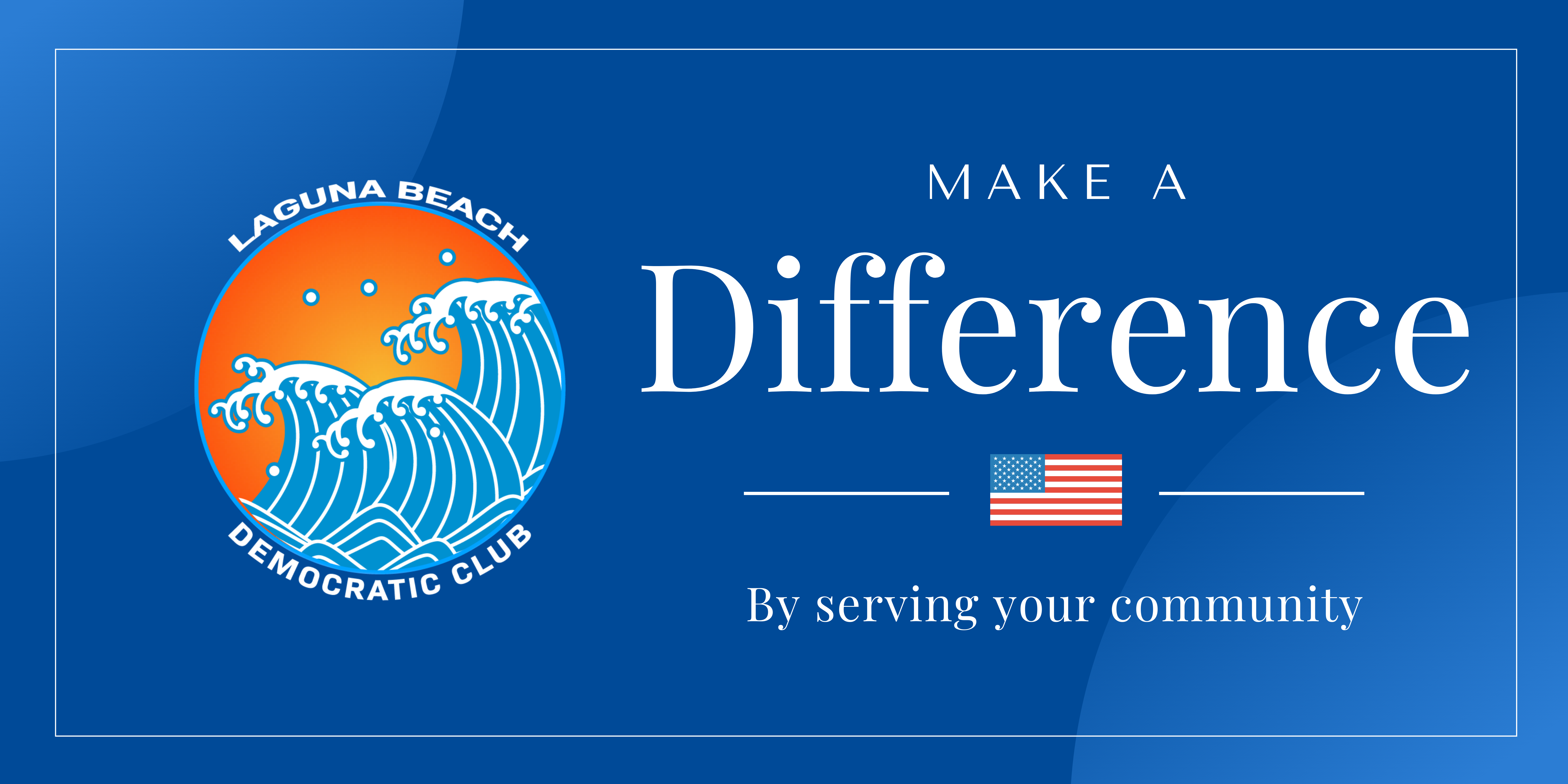 The Laguna Beach Democratic Club's mission is to help elect qualified Democratic Candidates into leadership positions from the city level up to the national offices. In 2024, the City of Laguna Beach has two City Council seats and two school board seats to be filled. We are seeking input from community members to discuss qualified potential candidates to fill these seats. 
 Click on the image above to submit a Local Office Candidate Recommendation (yourself or someone else) who holds Democratic values and who you believe has the qualifications needed to be a City Council Member or School Board Member.