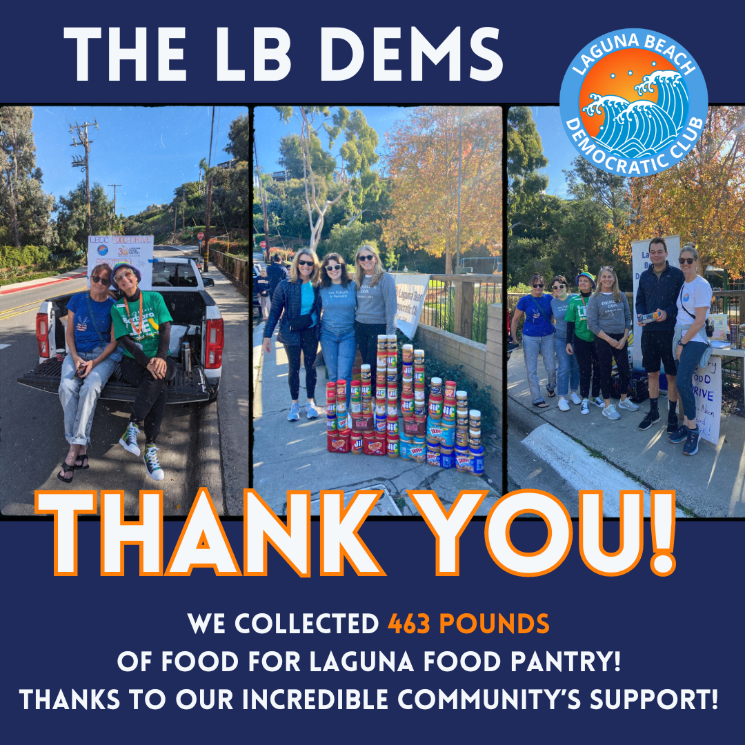 Monetary donations for the Laguna Food Pantry gladly accepted! Click image above to donate funds directly to Laguna Food Pantry (put in the memo line "LBDC").